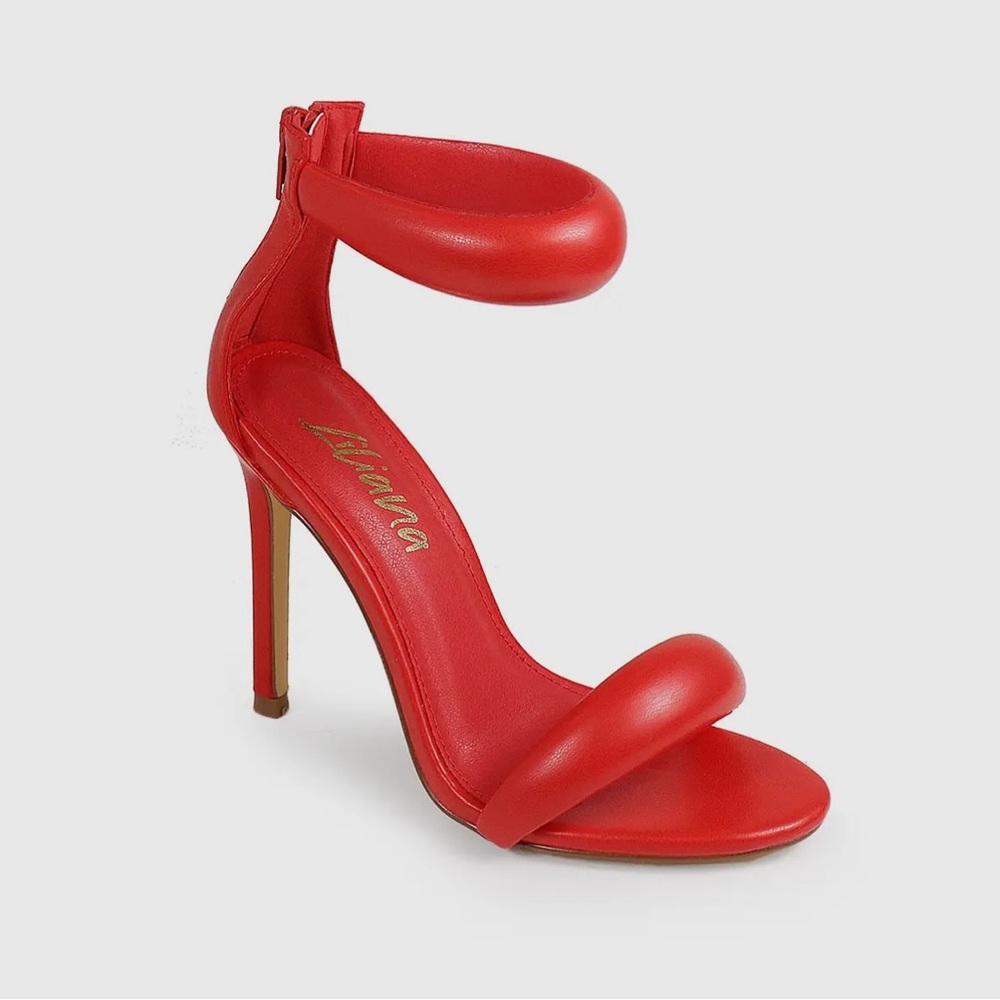 Red puffy heel (Liliana)